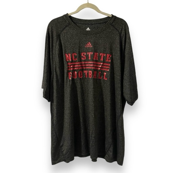 Adidas NC State Wolfpack Football Gray Workout Shirt Men’s Size 3XL NCAA - Picture 1 of 15